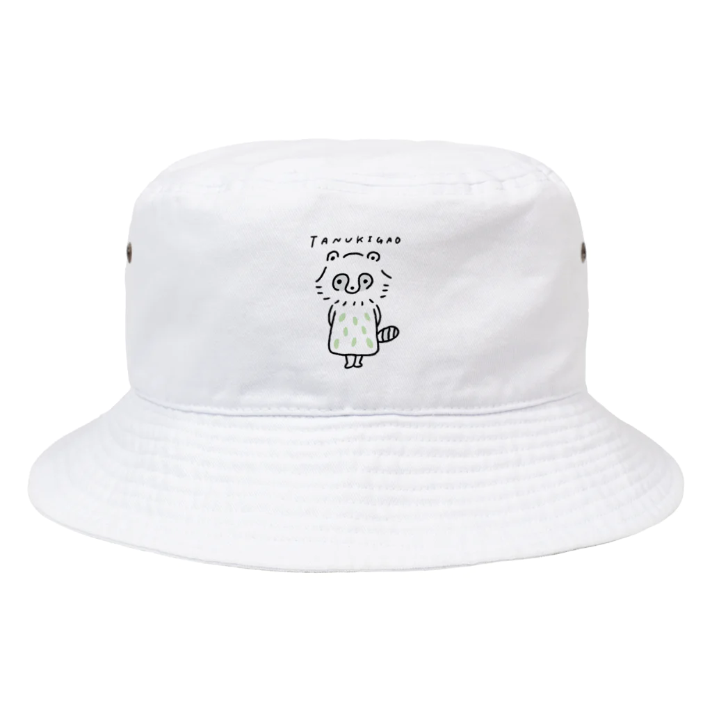 シナオカリオのたぬき顔 Bucket Hat