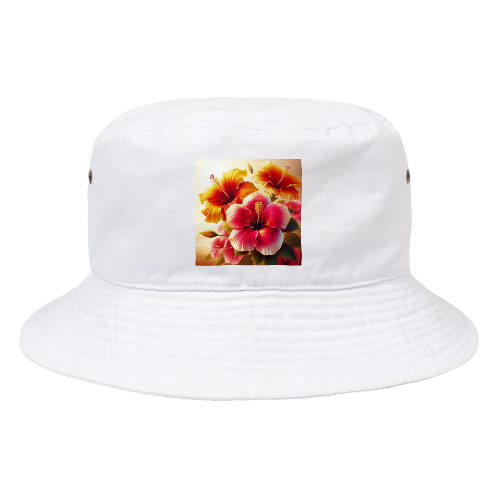 Lake Houseのハイビスカス Bucket Hat