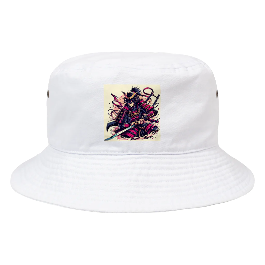 ハクユーShopのカッコいい侍のグッズ Bucket Hat