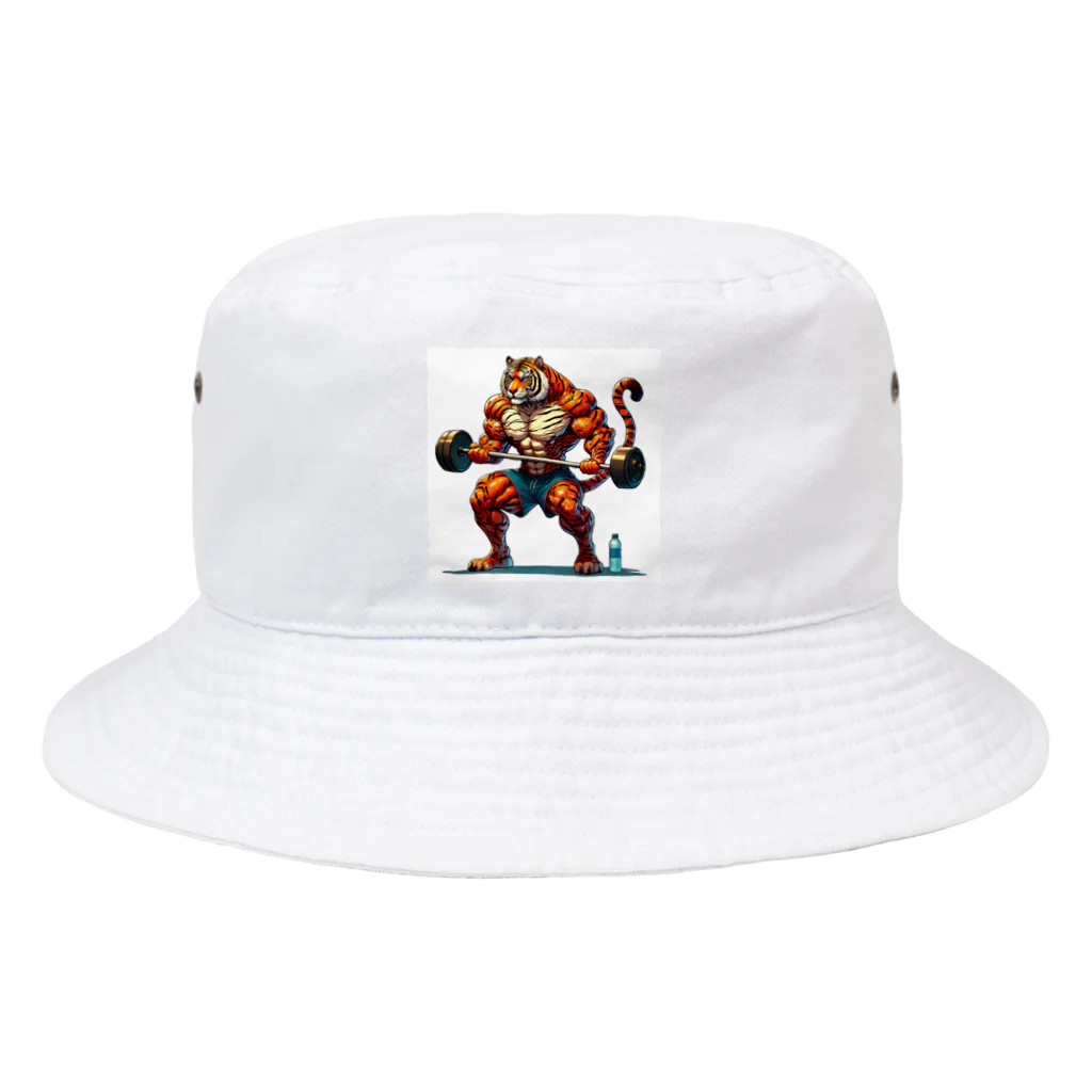 nopotechiの筋肉トラ Bucket Hat