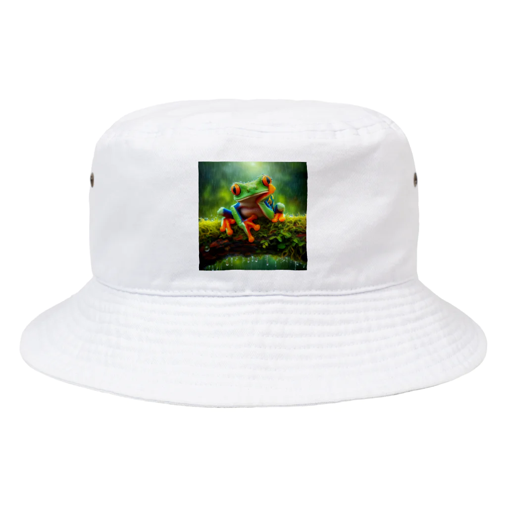 GEKIの肩肘カエル Bucket Hat