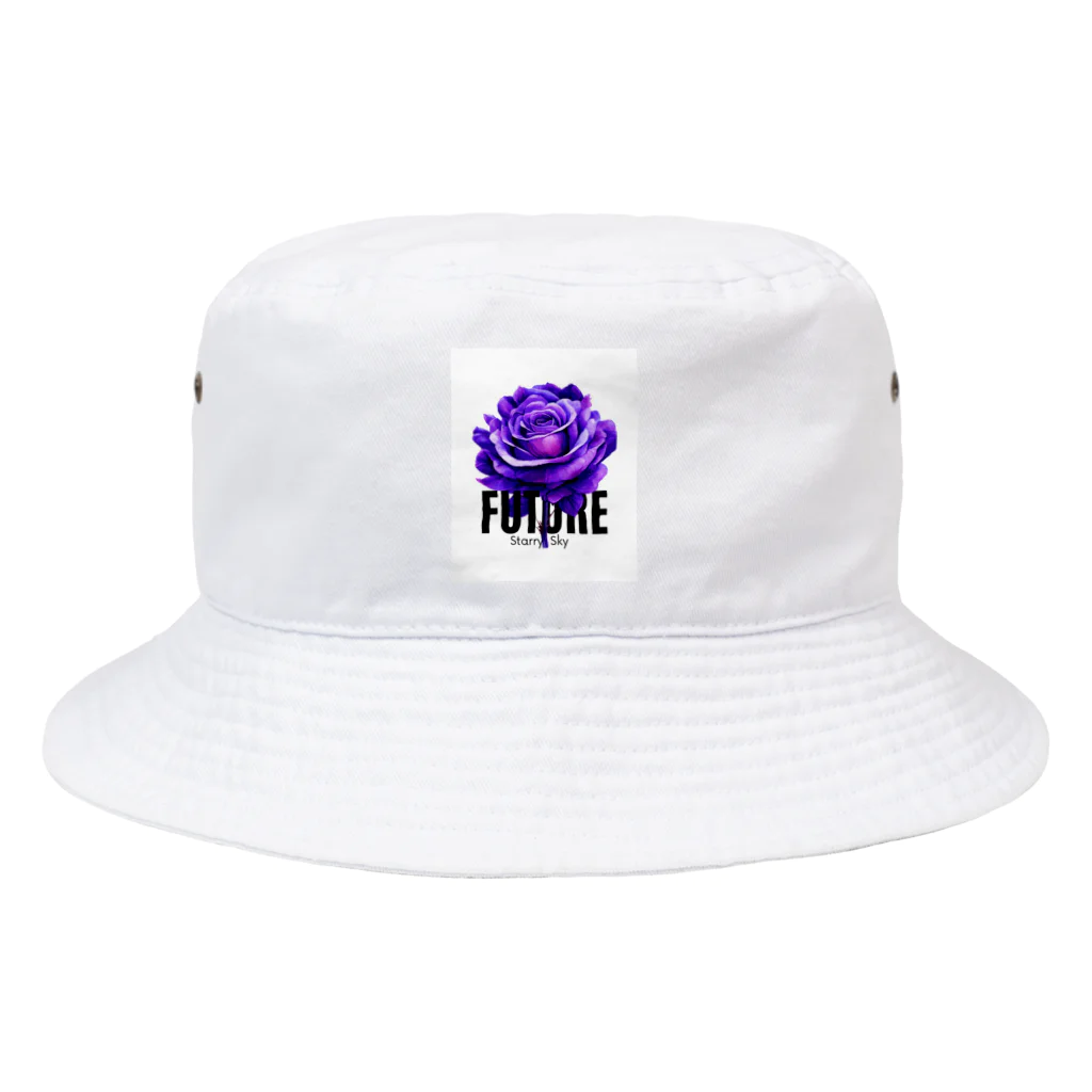 Future Starry Skyの紫色の薔薇 Bucket Hat