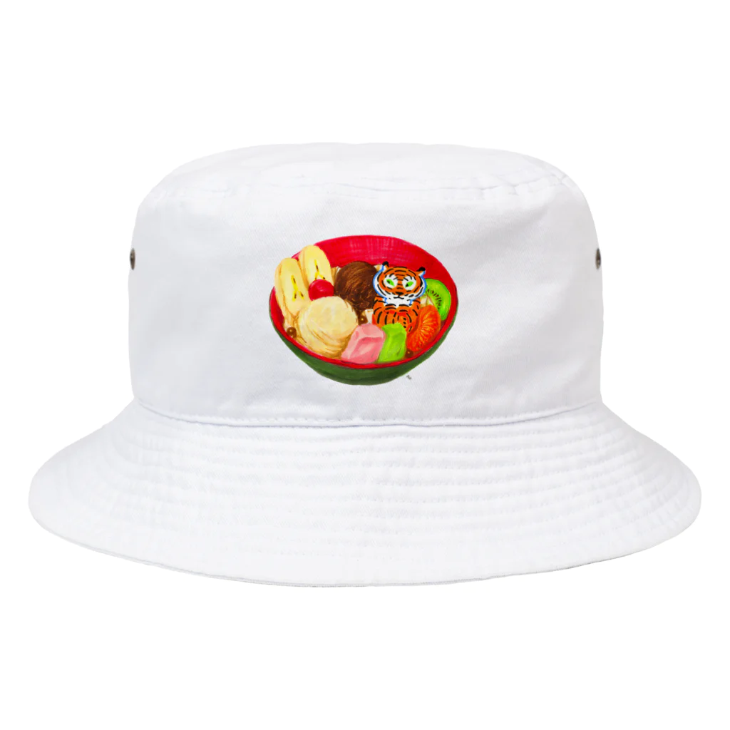 segasworksのクリームあんみつとトラちゃん Bucket Hat