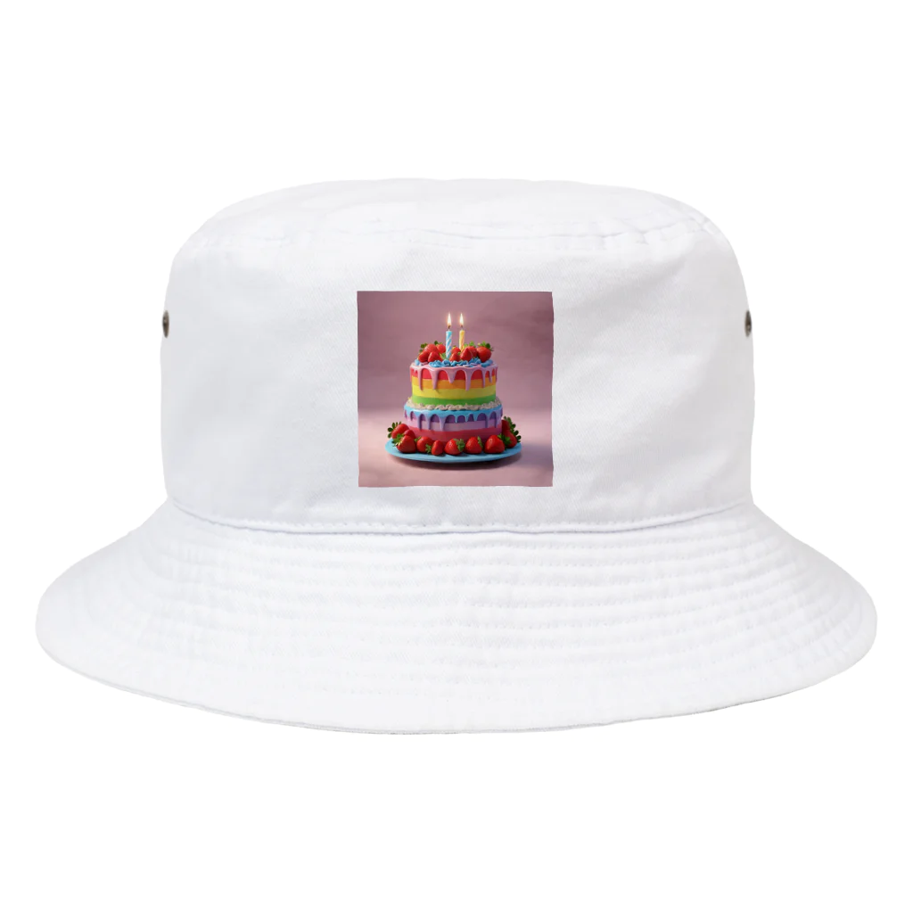 さくまドロップスのレインボーケーキ Bucket Hat