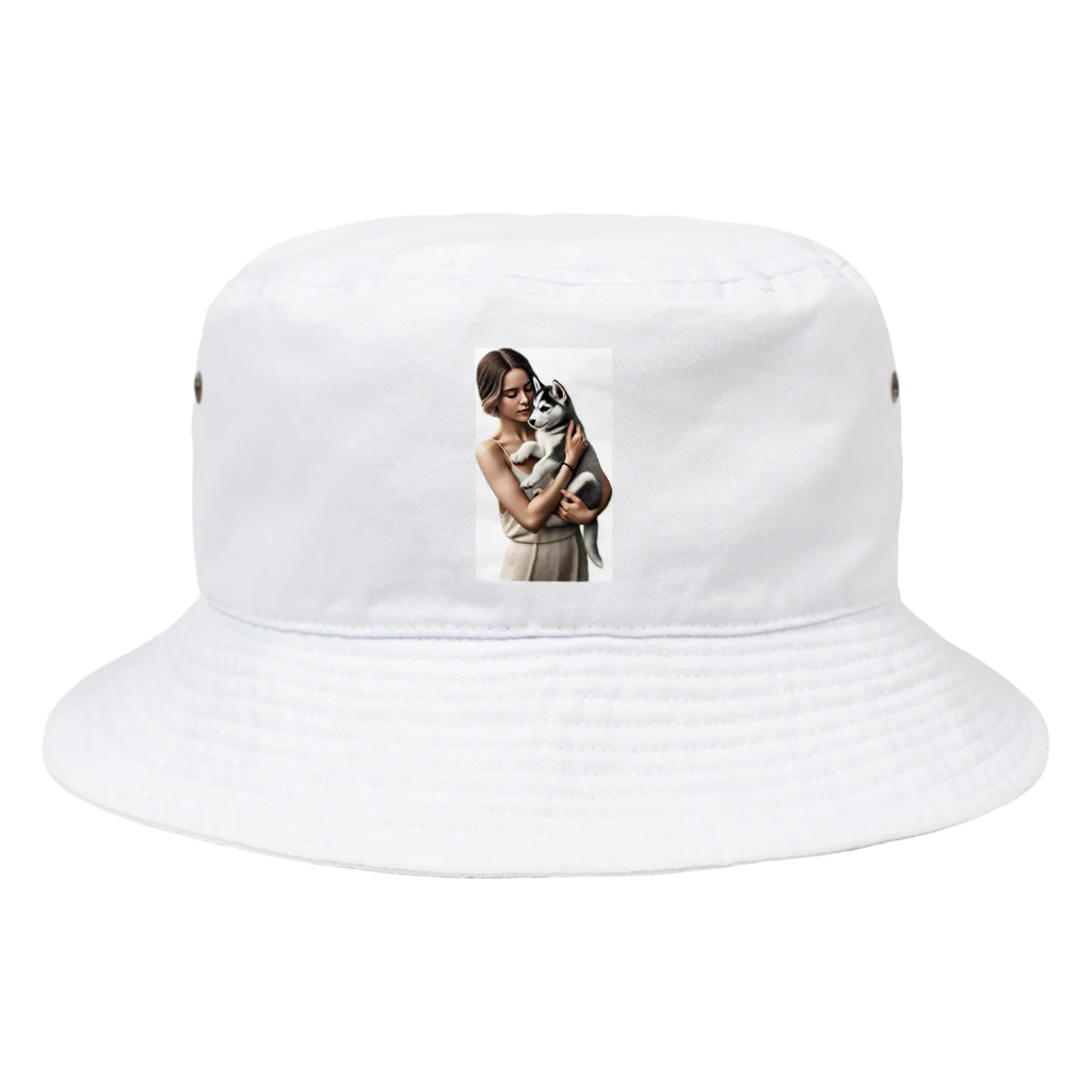 やまけんのかわいさ満点！子犬のハスキー！ Bucket Hat