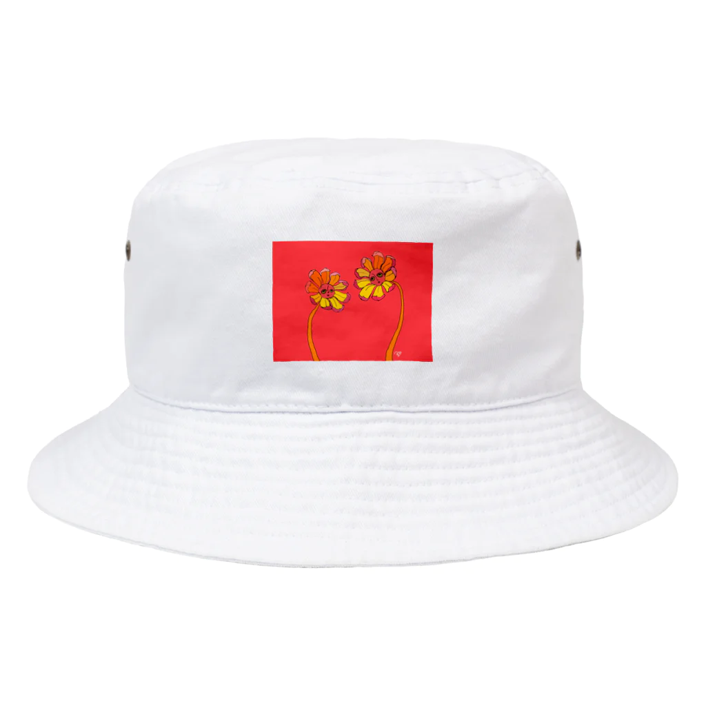 039chanのオンナノコの039chan×顔花　コラボ Bucket Hat