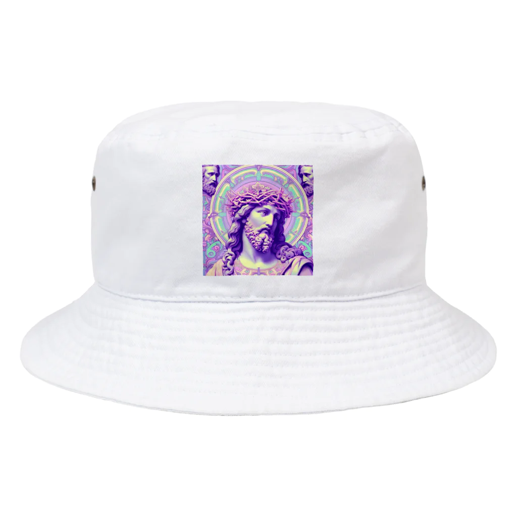 BabylonChannel 🎨 ✝️ ❤️‍🔥のイエス キリスト Babylon channel Bucket Hat