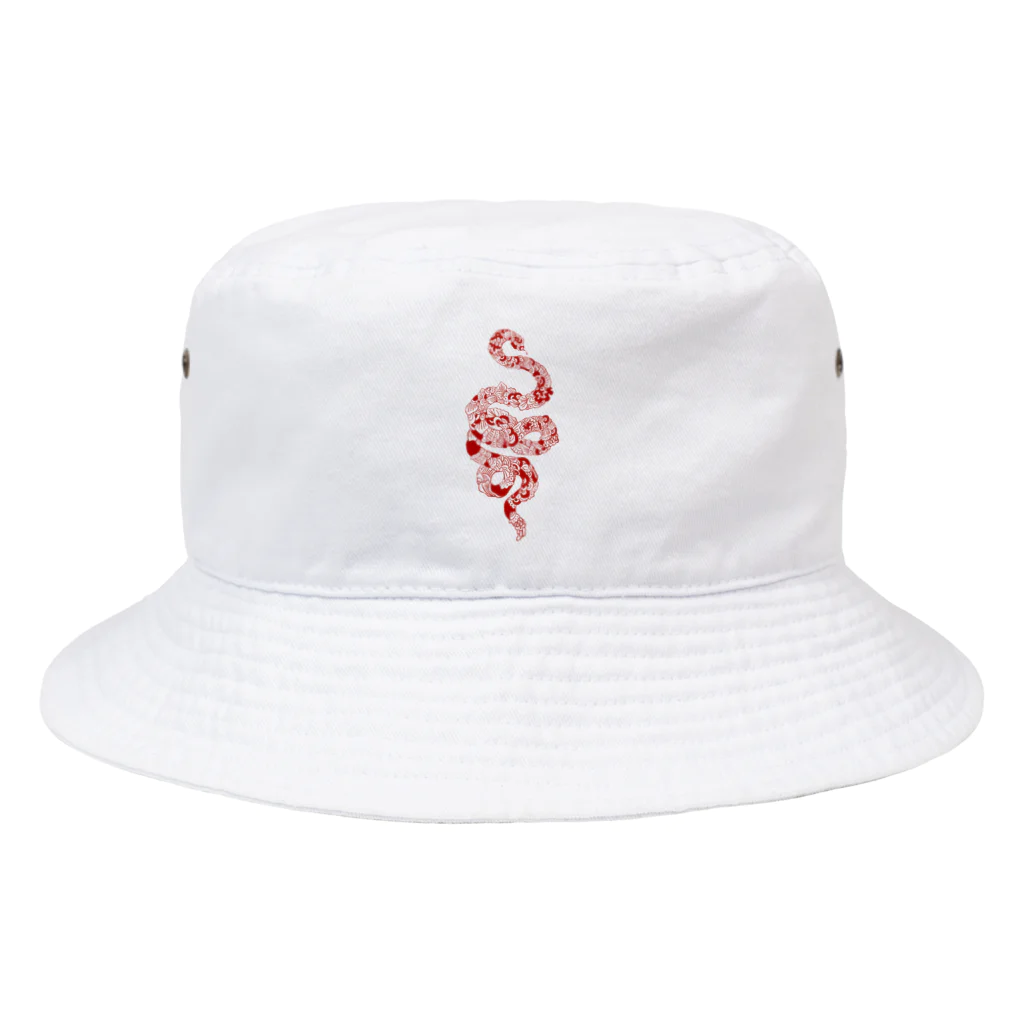 亜月の宝箱の蛇 (赤) Bucket Hat