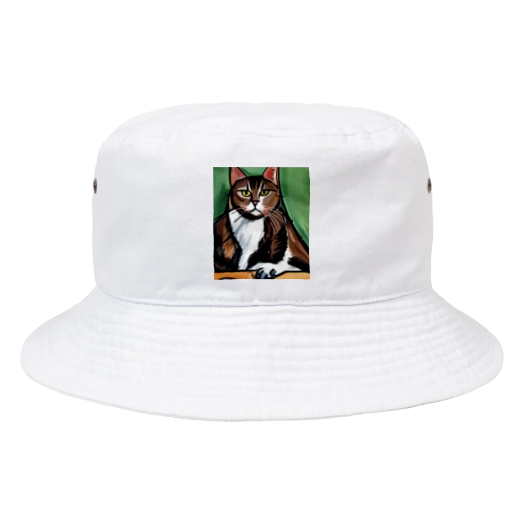 Ppit8のどっしりかまえる猫ちゃん Bucket Hat