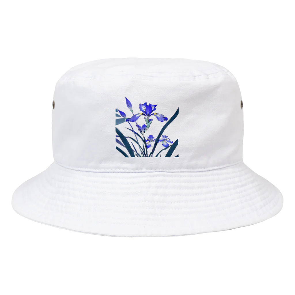 RetrowaveFlowerのRetrowaveFlower-キショウブ- Bucket Hat