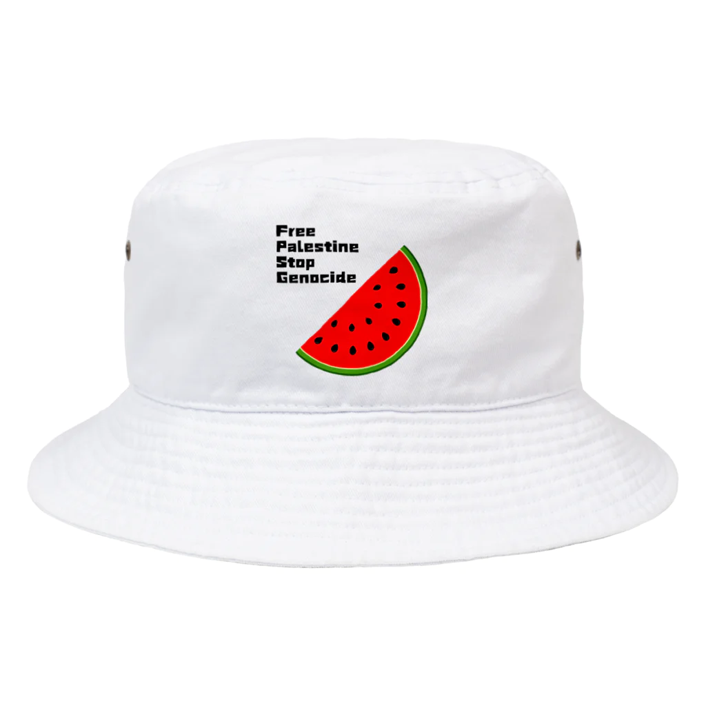 YOKOのFreePalestine StopGenocide Bucket Hat