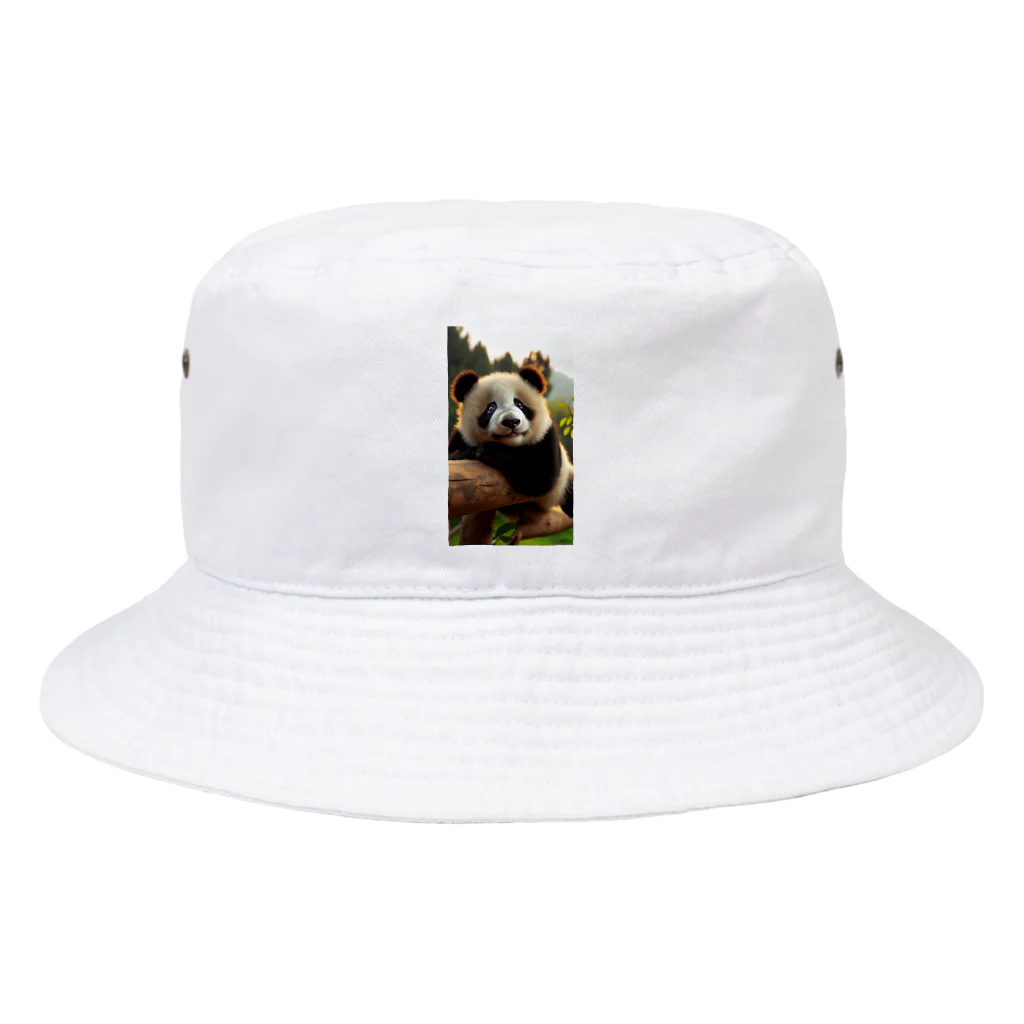 mintmoonのタレ目のパンダちゃん Bucket Hat