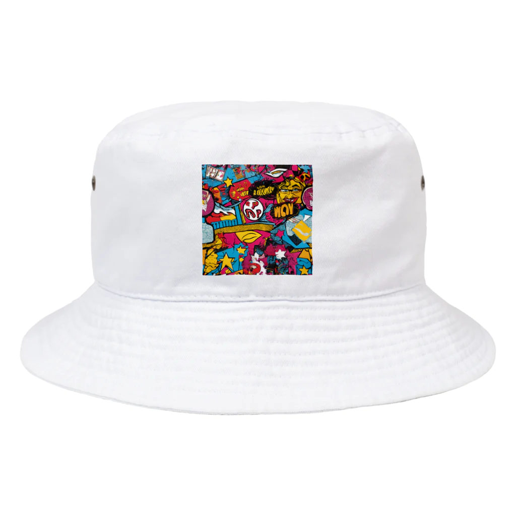 8890のポップアート Bucket Hat