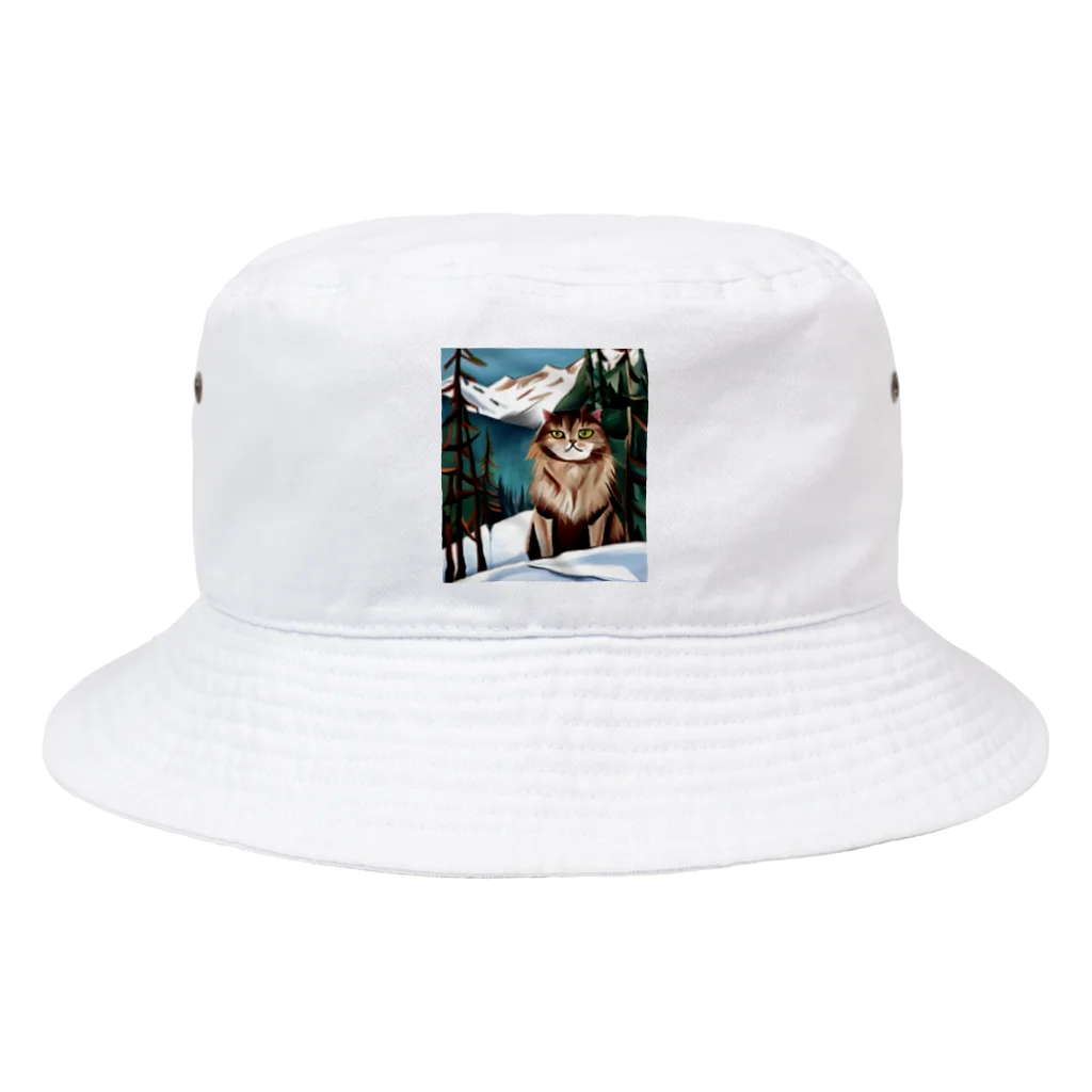 Ppit8のI live in Snow Mountain. Bucket Hat