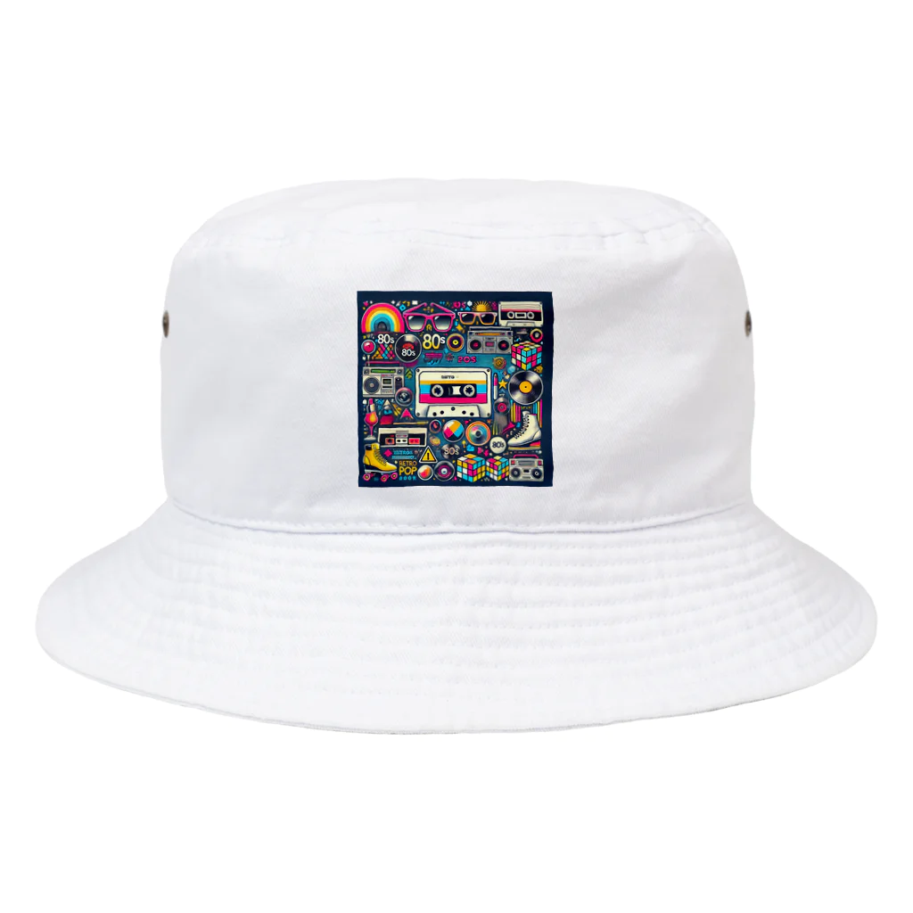 keyworks_shopの昭和レトロ80年代カセット Bucket Hat