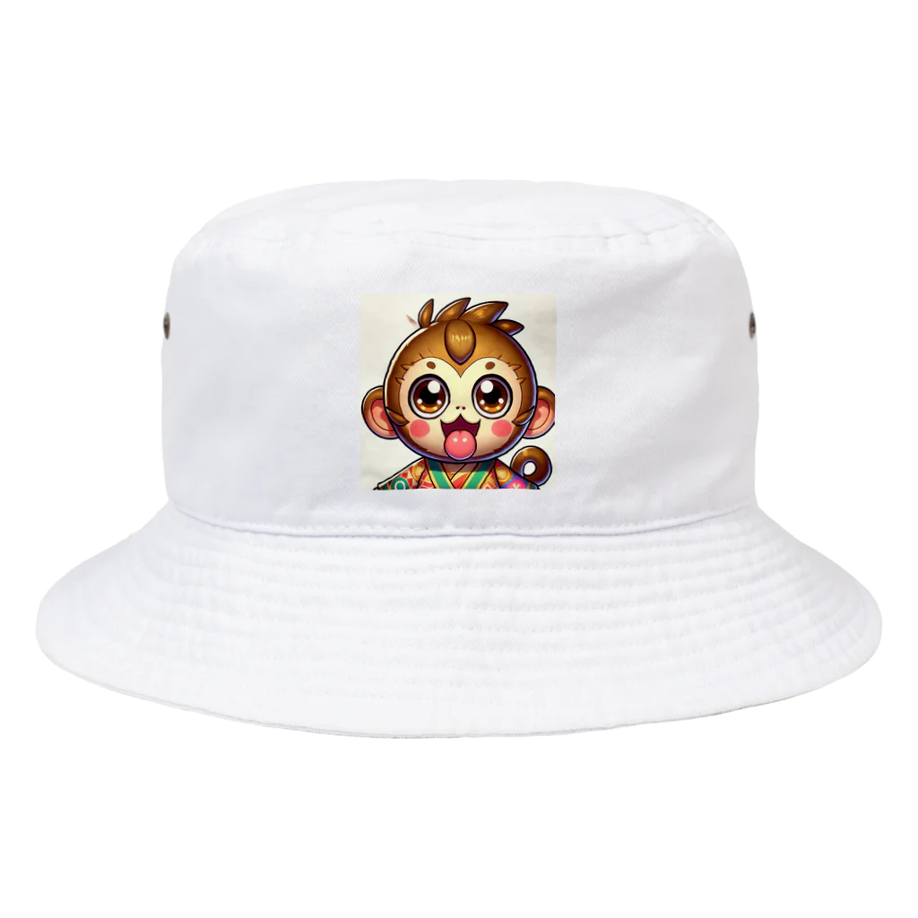 Makisuのさる丸 Bucket Hat