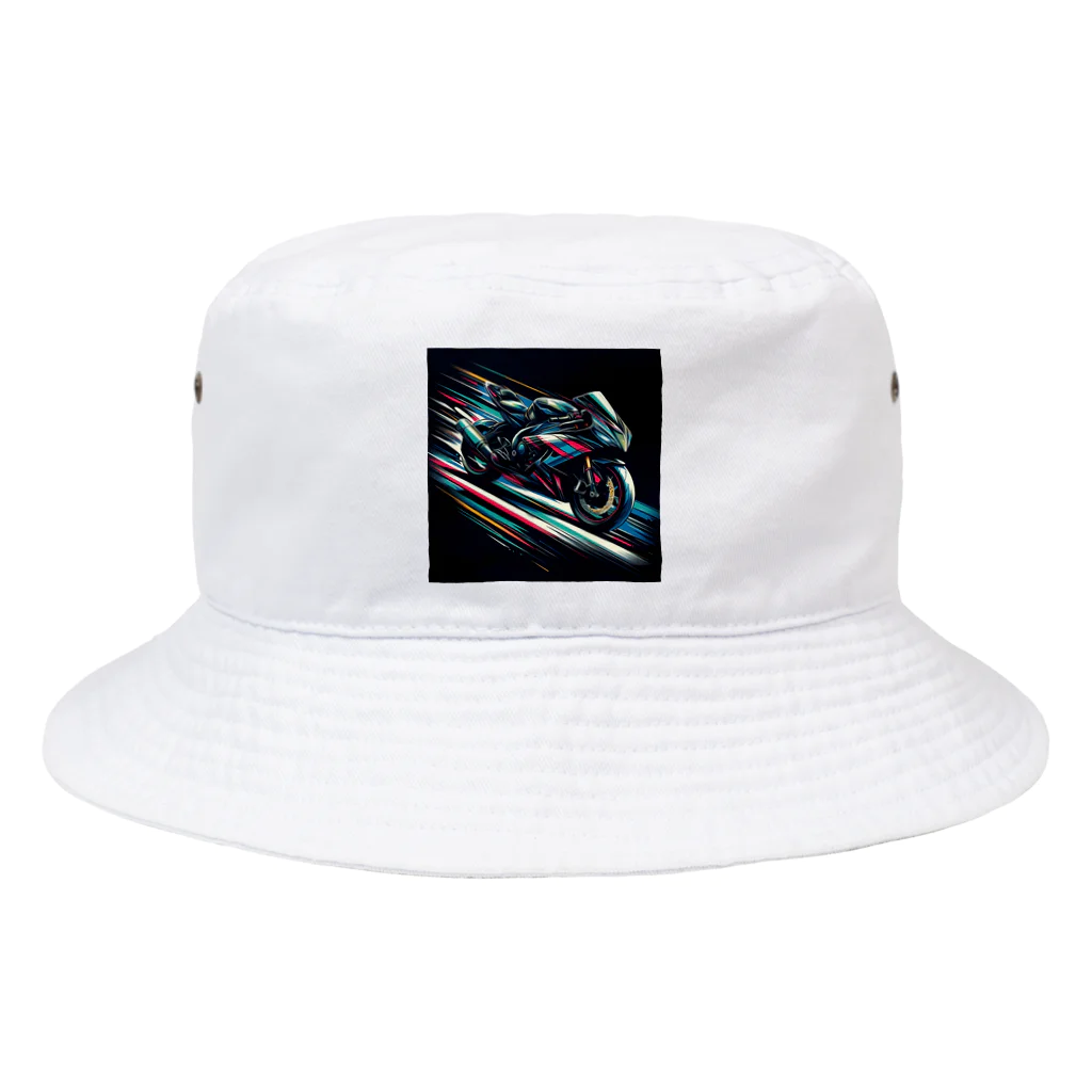 鷹鷹のスピードライン Bucket Hat