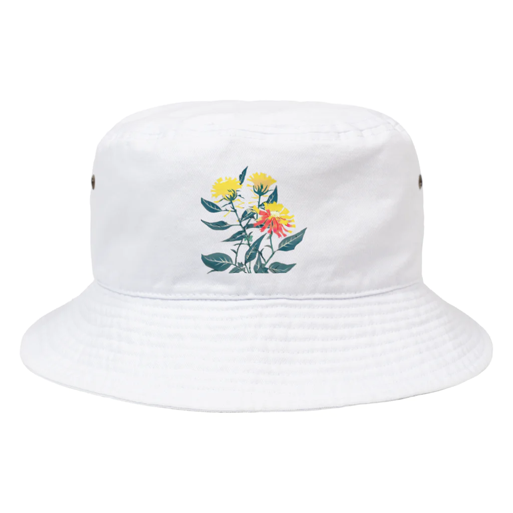 RetrowaveFlowerのRetrowaveFlower-ベニバナ- Bucket Hat