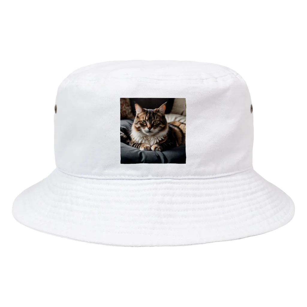 zigerparkのクッションと猫 Bucket Hat