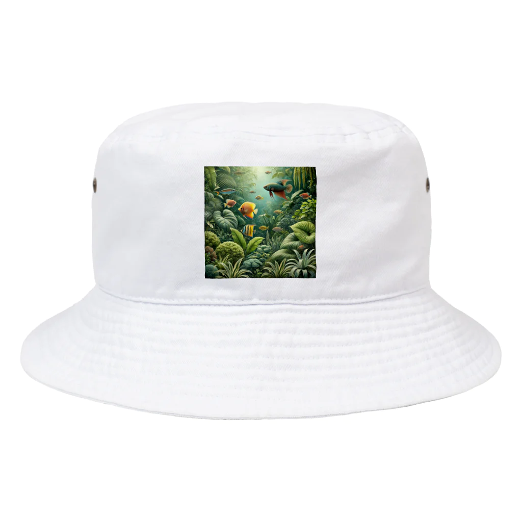 pyoromalの観葉植物×熱帯魚 Bucket Hat