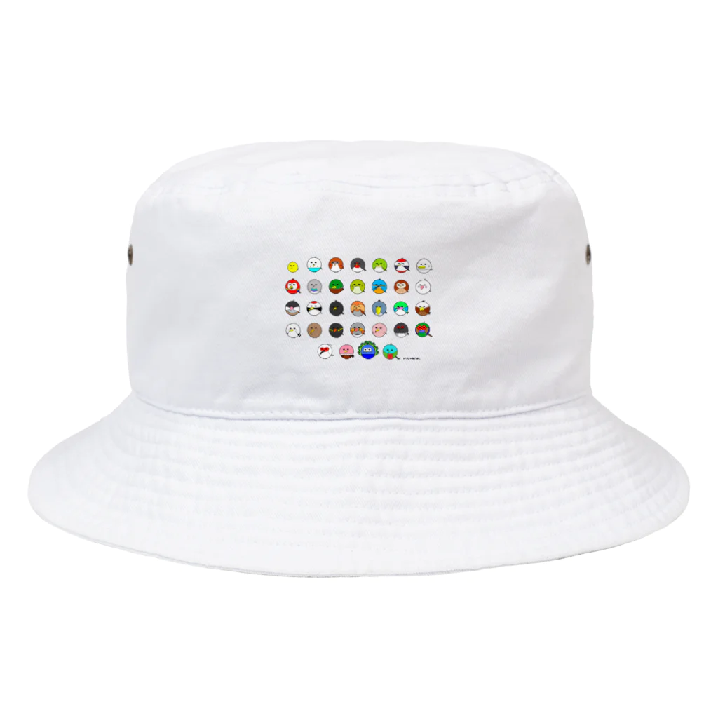 トリじゃないよ。オンラインショップのトリじゃないよ。全員集合 Bucket Hat