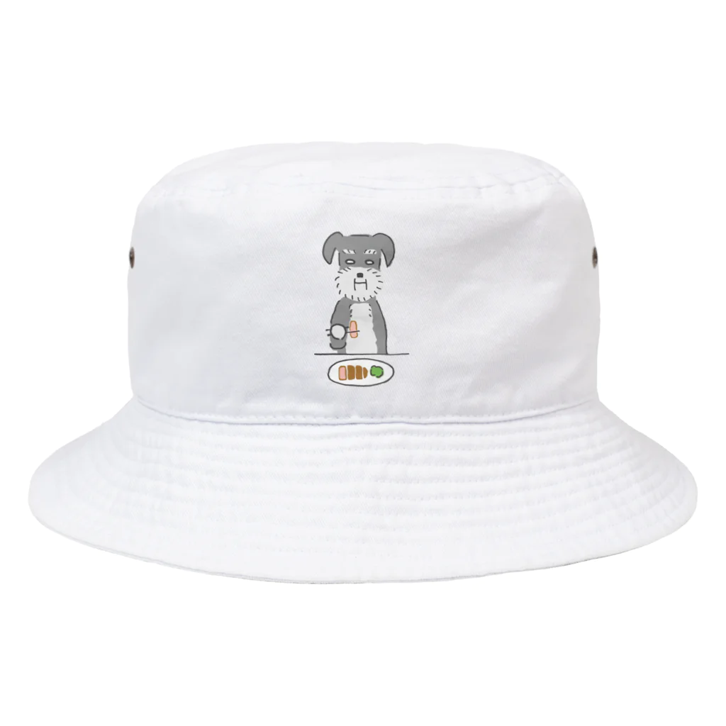 メガネくんの胃もたれ犬 Bucket Hat