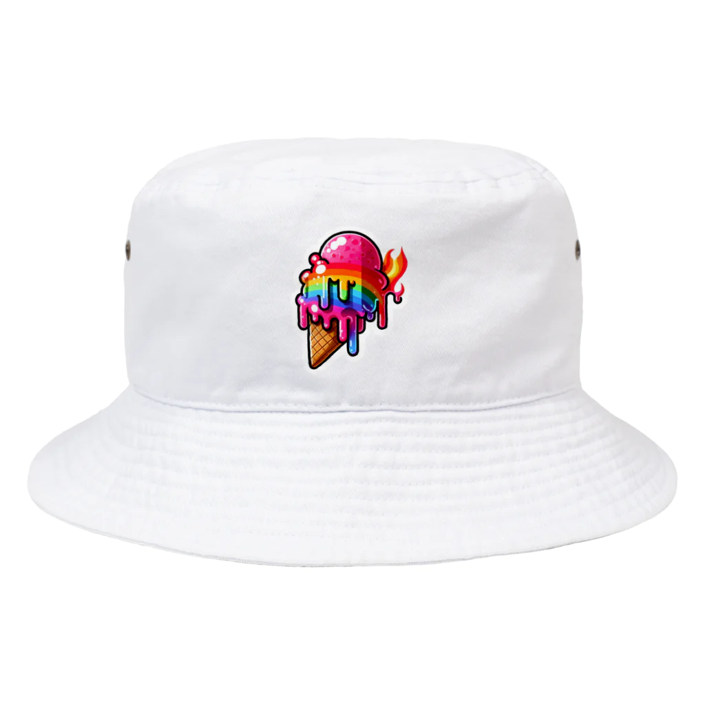 toriten23のファイアーアイスクリーム Bucket Hat