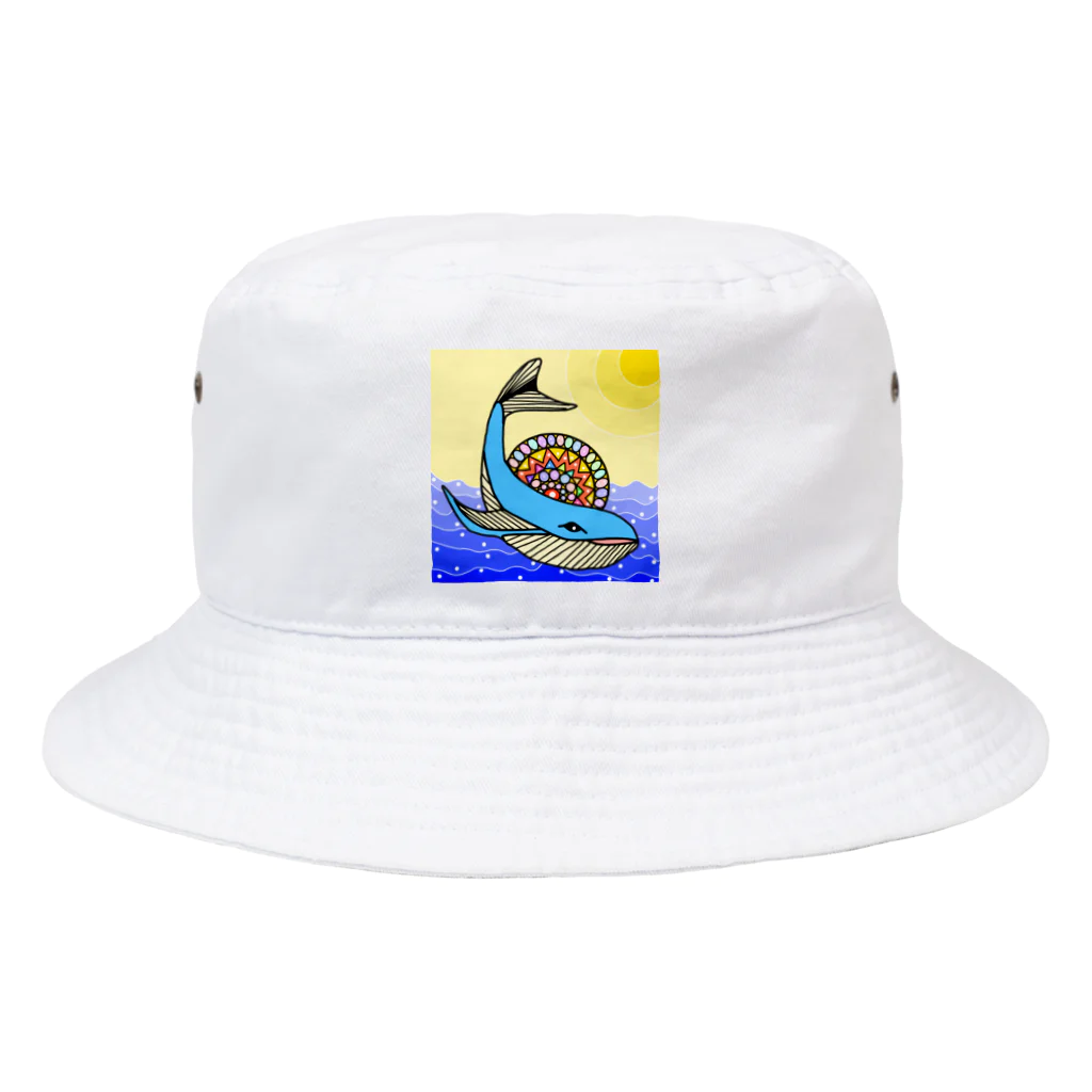 Yomi09のカラフルクジラ Bucket Hat