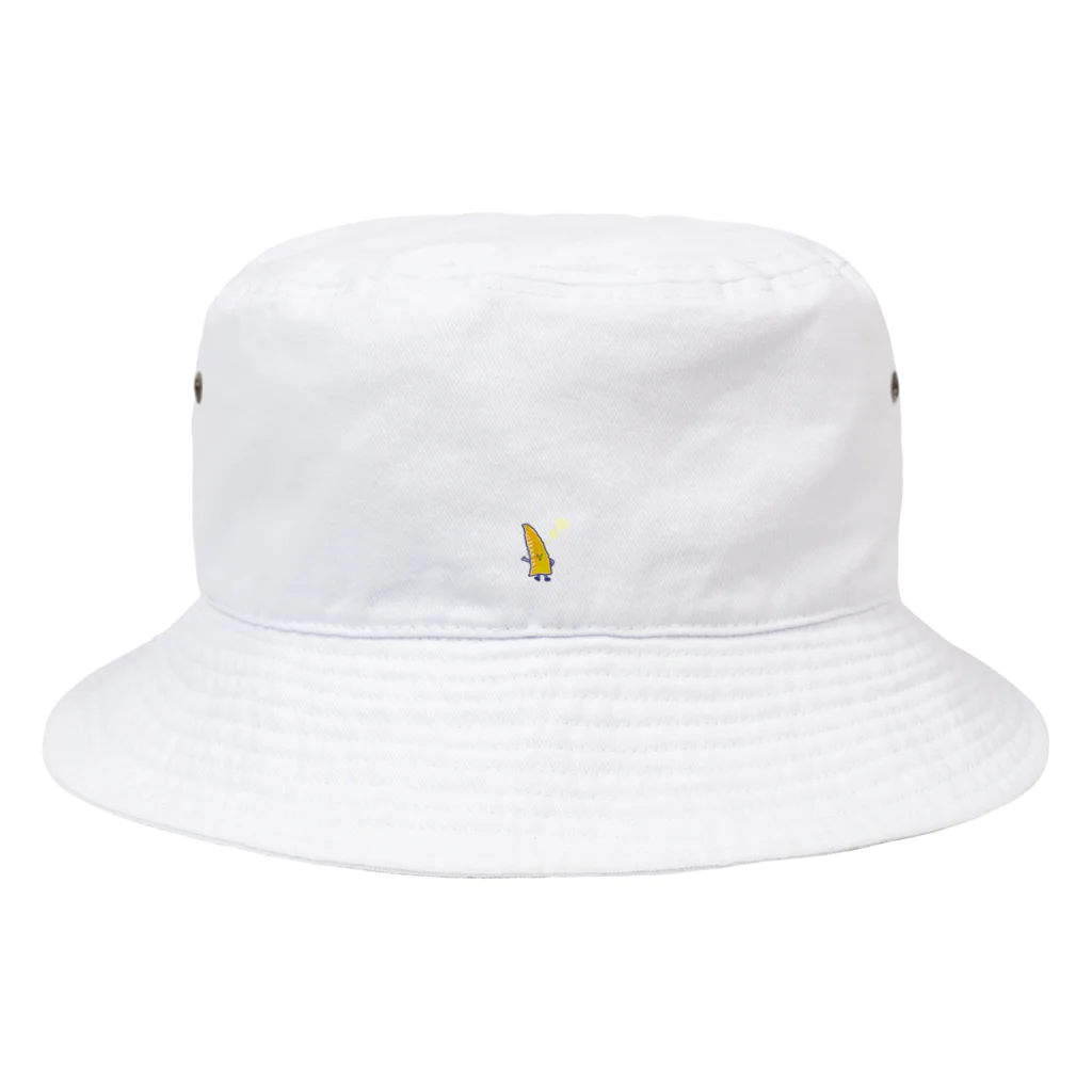 おいしてぃ通信のたけのこの天ぷらくん：ちっちゃなちっちゃなワンポイント Bucket Hat