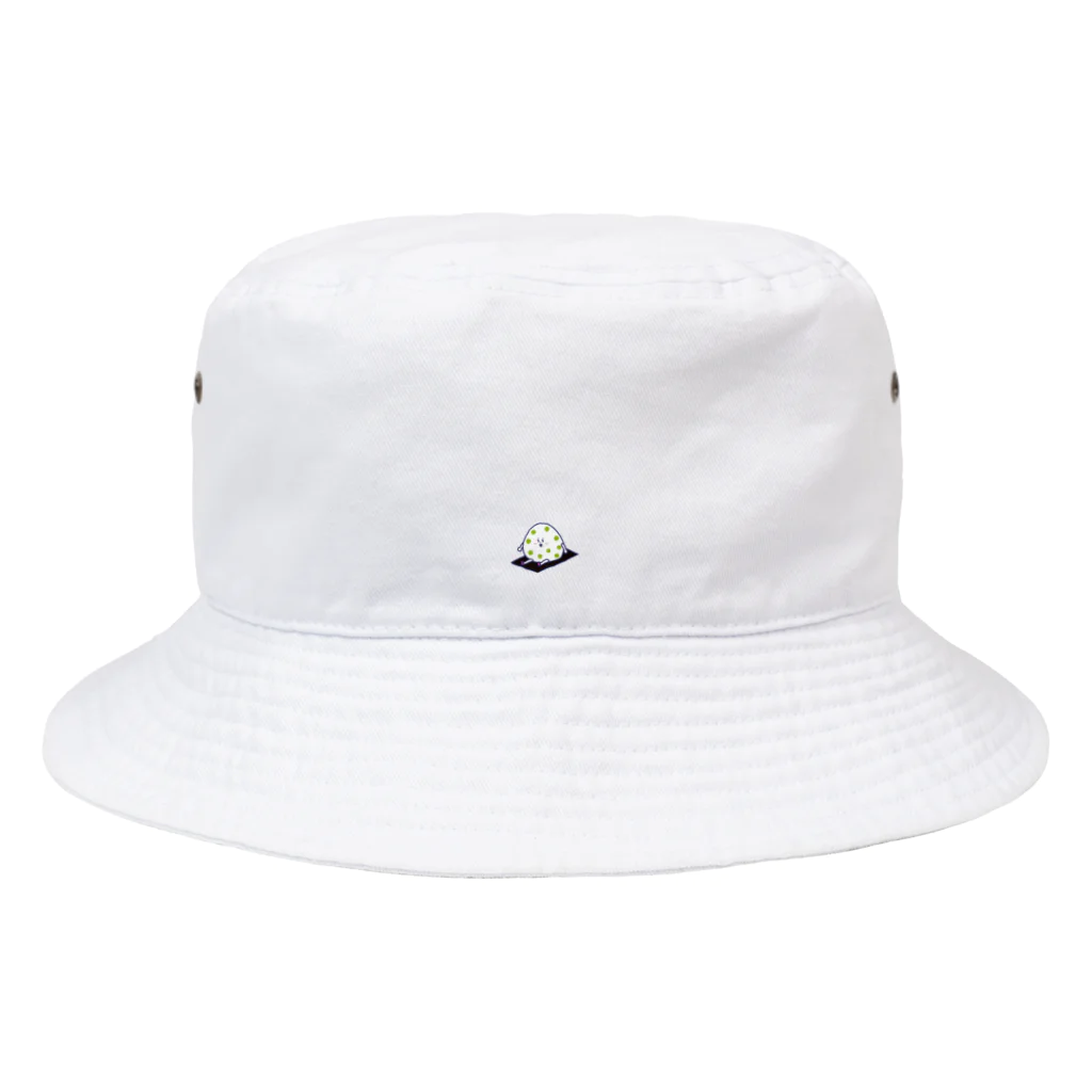 おいしてぃ通信の豆おむすびちゃん：ちっちゃなちっちゃなワンポイント Bucket Hat