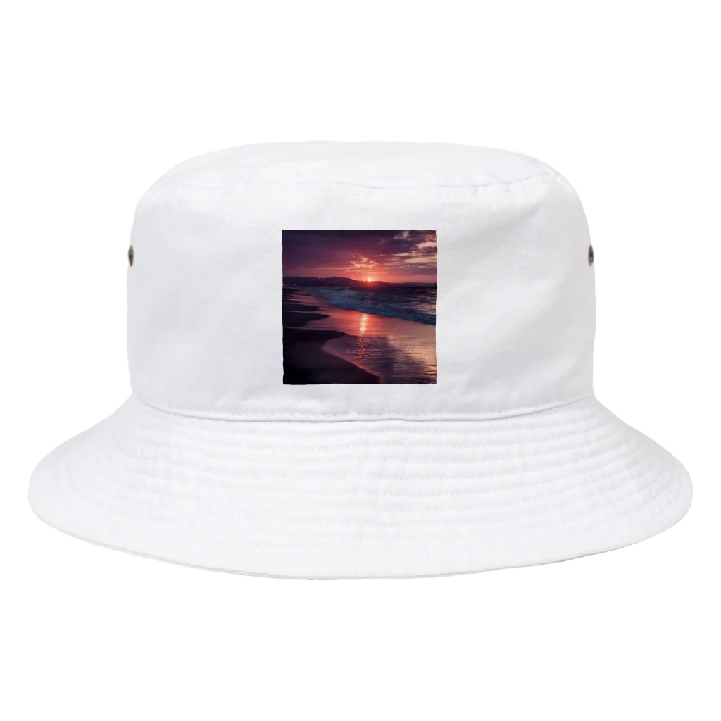 Mysycaの海辺の夕日 Bucket Hat