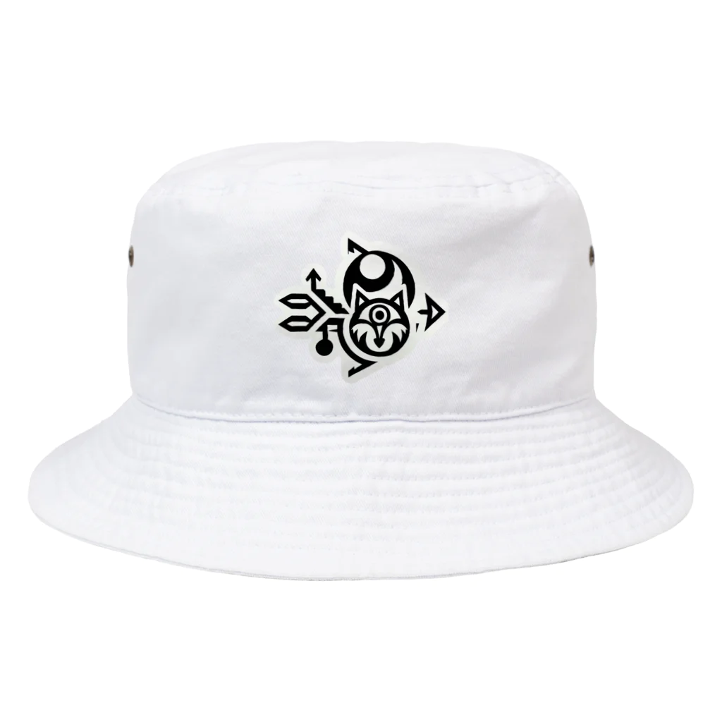 Fifty-twoのネガティブスペースで表現 Bucket Hat