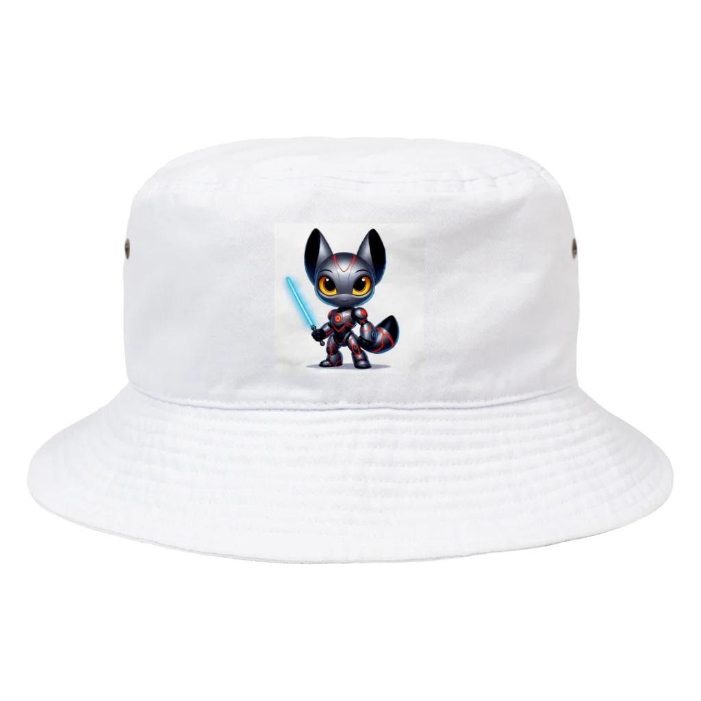 ゆうちゃんNFTいいねの耳長フェネックちゃんヒーローバージョン Bucket Hat