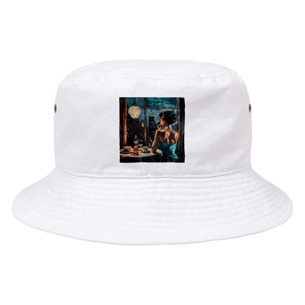 AQUAMETAVERSEの夕暮れ・寛ぎの時間　Tomoe bb 2712 Bucket Hat