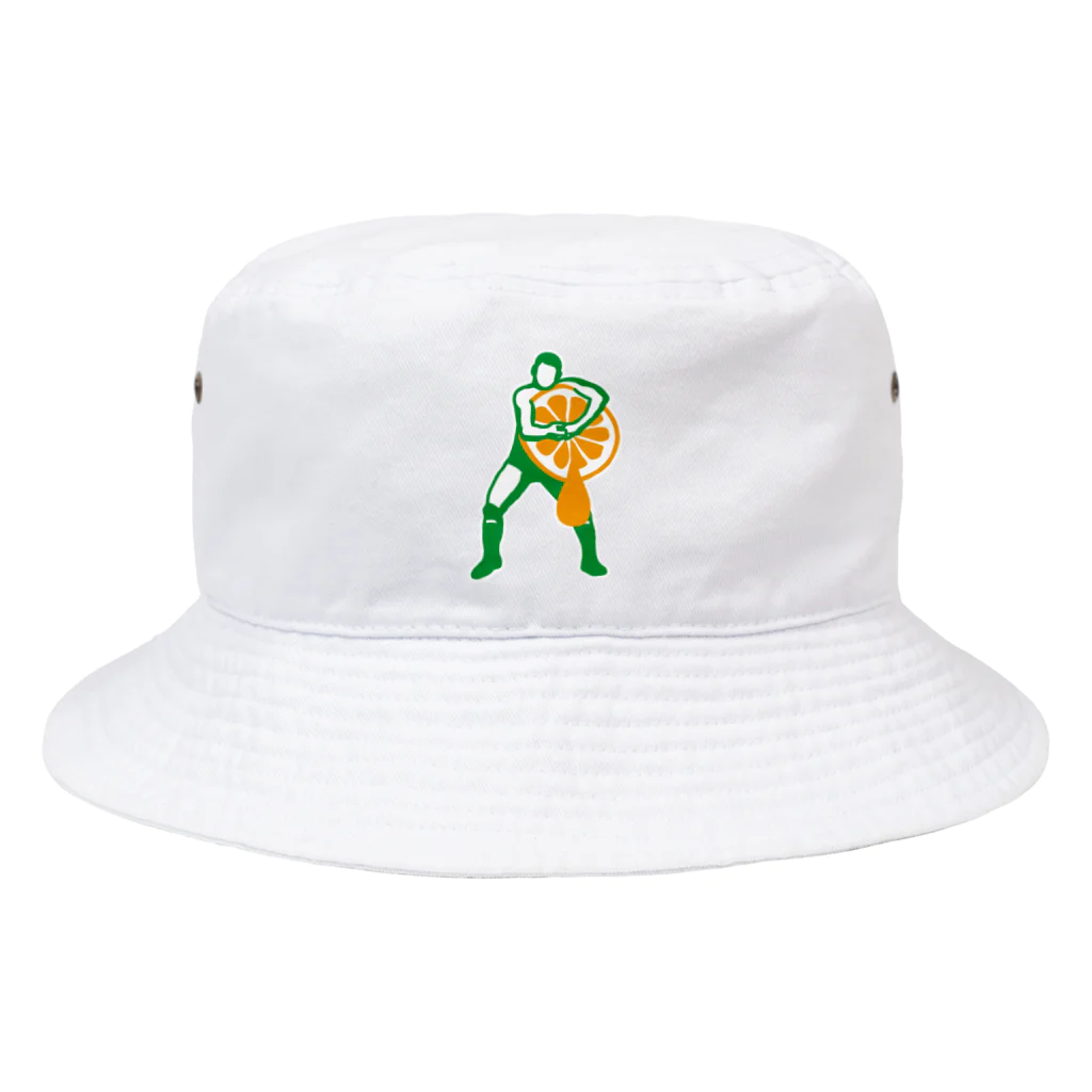 LUCHAのヘッドロックみかん搾り Bucket Hat