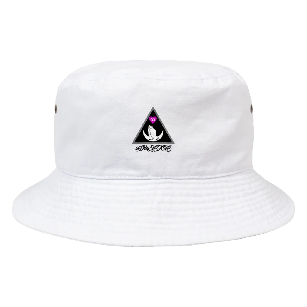 8DIMENSIONSの8DIMENSIONS Logo(淡い色向きロゴ） Bucket Hat