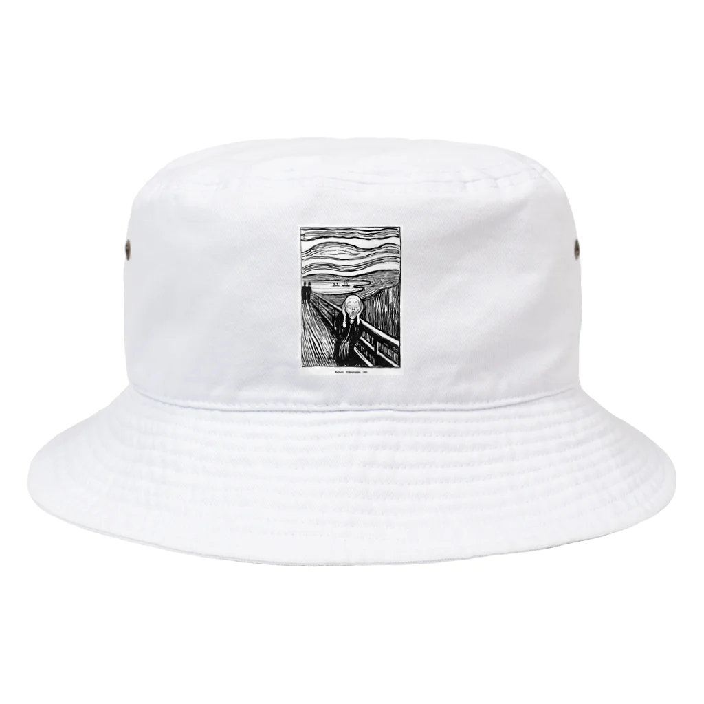 Art Baseのムンク / 叫び / The Scream / Edvard Munch / 1895 Bucket Hat