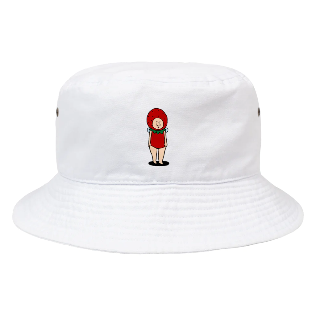 【Yuwiiの店】ゆぅぅぃーのいちごの妖精さん　ひとり Bucket Hat