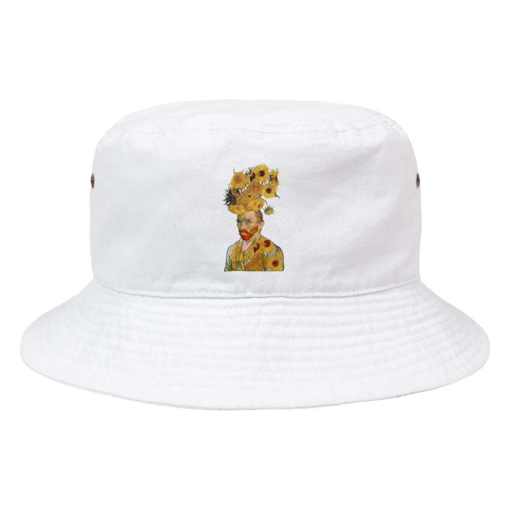 R.MUTT2024の向日葵とゴッホ Bucket Hat