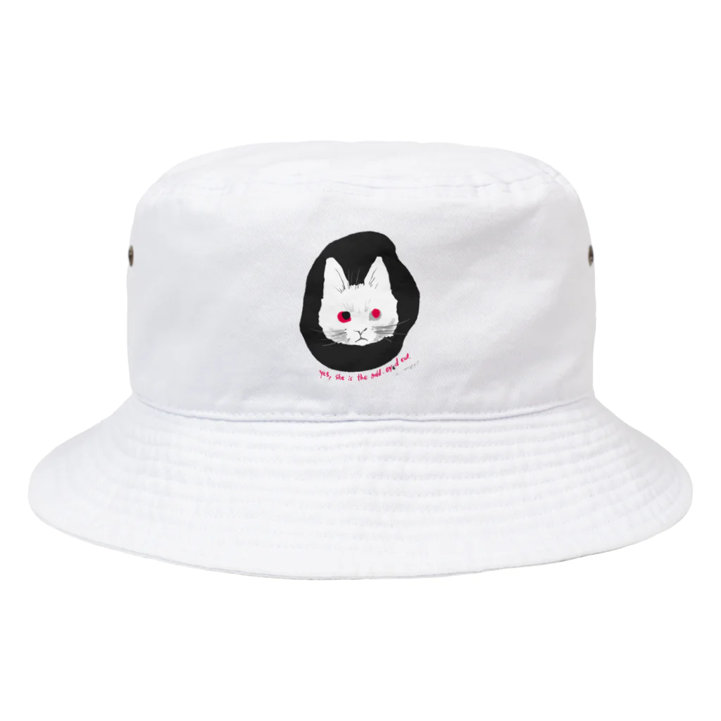 mya-mya=MIYA JUNKO's shop 02のodd-eyed cat Bucket Hat