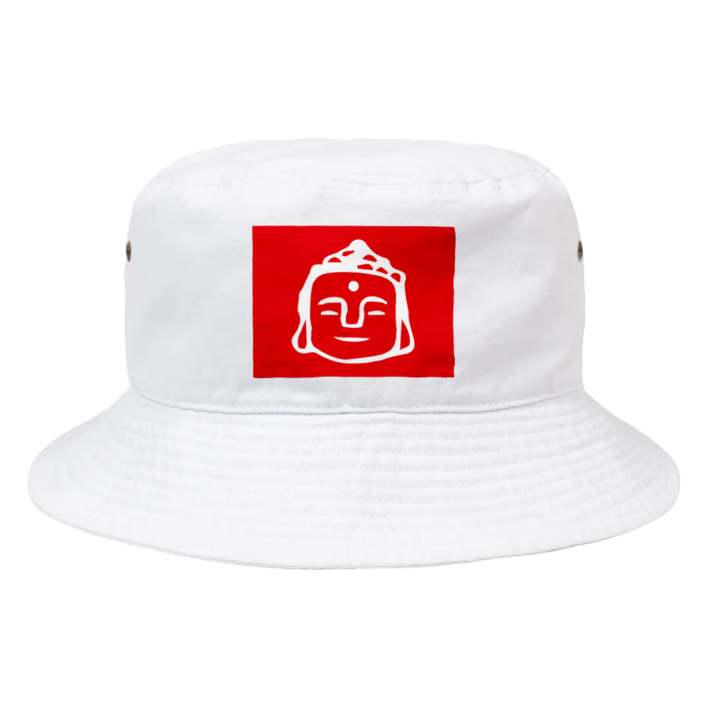 鹿と仏 SHIKA TO HOTOKEのred daibutsu 紅白大仏 Bucket Hat