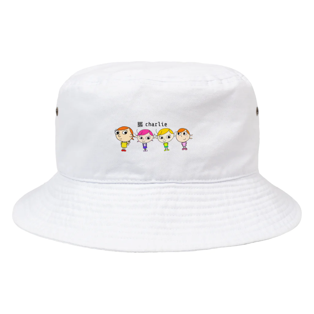 charlolのcharlie family  QR Bucket Hat