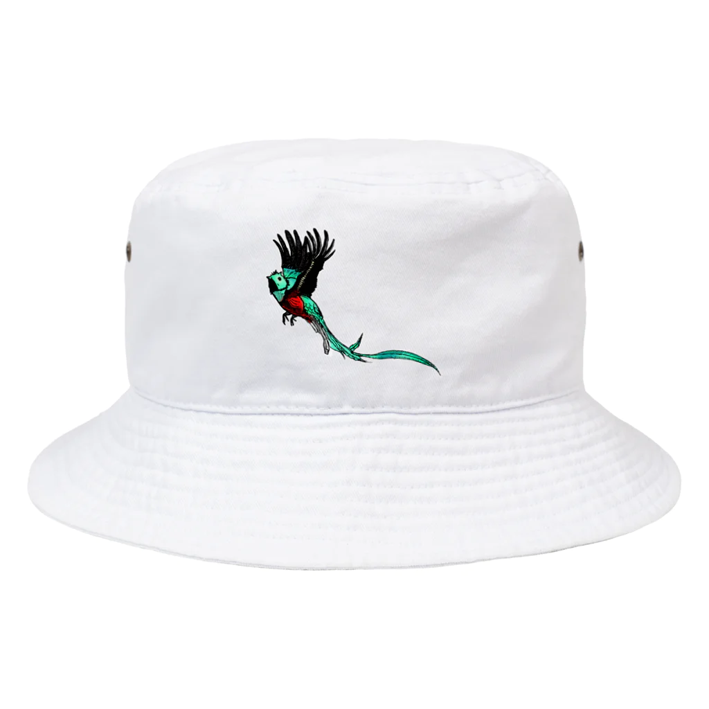 ぺちぺち工房 Pechi Pechi Atelierの世界一美しい鳥 ケツァール Bucket Hat