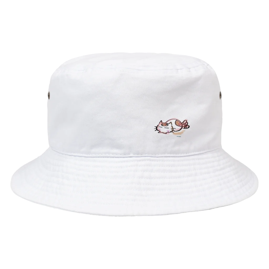 pula coffeeのねんねこねん猫(=ﾟωﾟ=) Bucket Hat