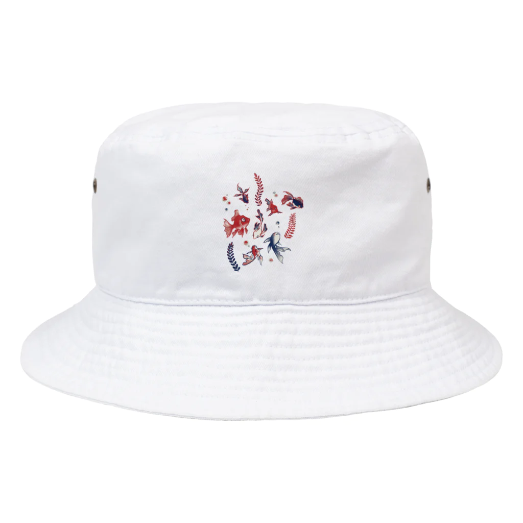 IZANAMI by Akane Yabushitaの【日本レトロ#27】金魚 Bucket Hat