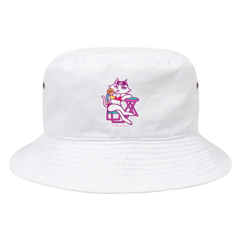 VISIONのTropical Cat Bucket Hat