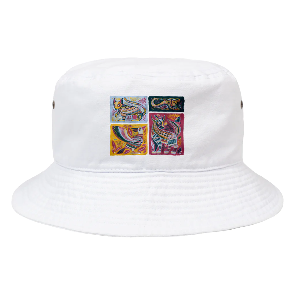 IZANAMI by Akane Yabushitaのメキシコのアレブリヘス（ナチュラル） Bucket Hat