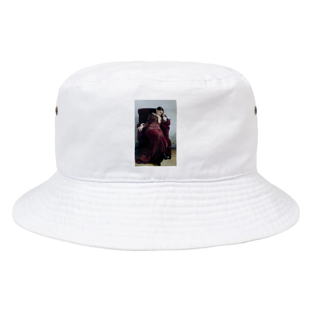 ズシ店のねむねむ娘　西洋画 Bucket Hat