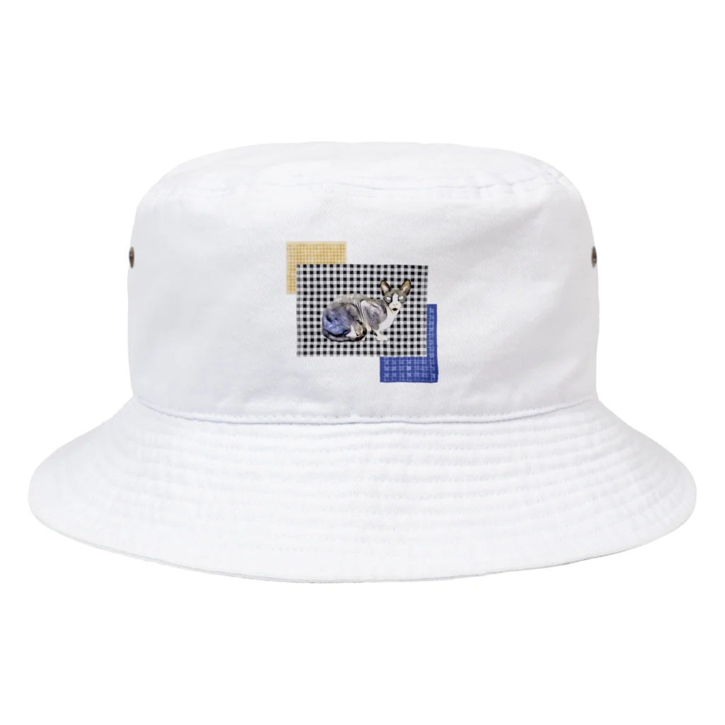 Fios shopのギンガムチェックスフィンクス Bucket Hat