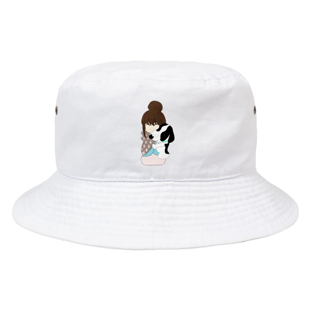 Fortune Campers そっくの雑貨屋さんの風美ちゃんとどんちゃん Bucket Hat